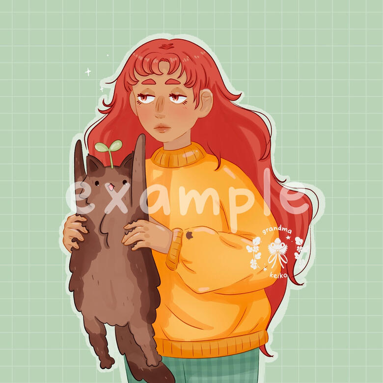 Ash and cat (OC)